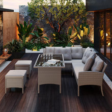 LATICO Gartenmöbel Set Poly Rattan Sitzgruppe Outdoor 7