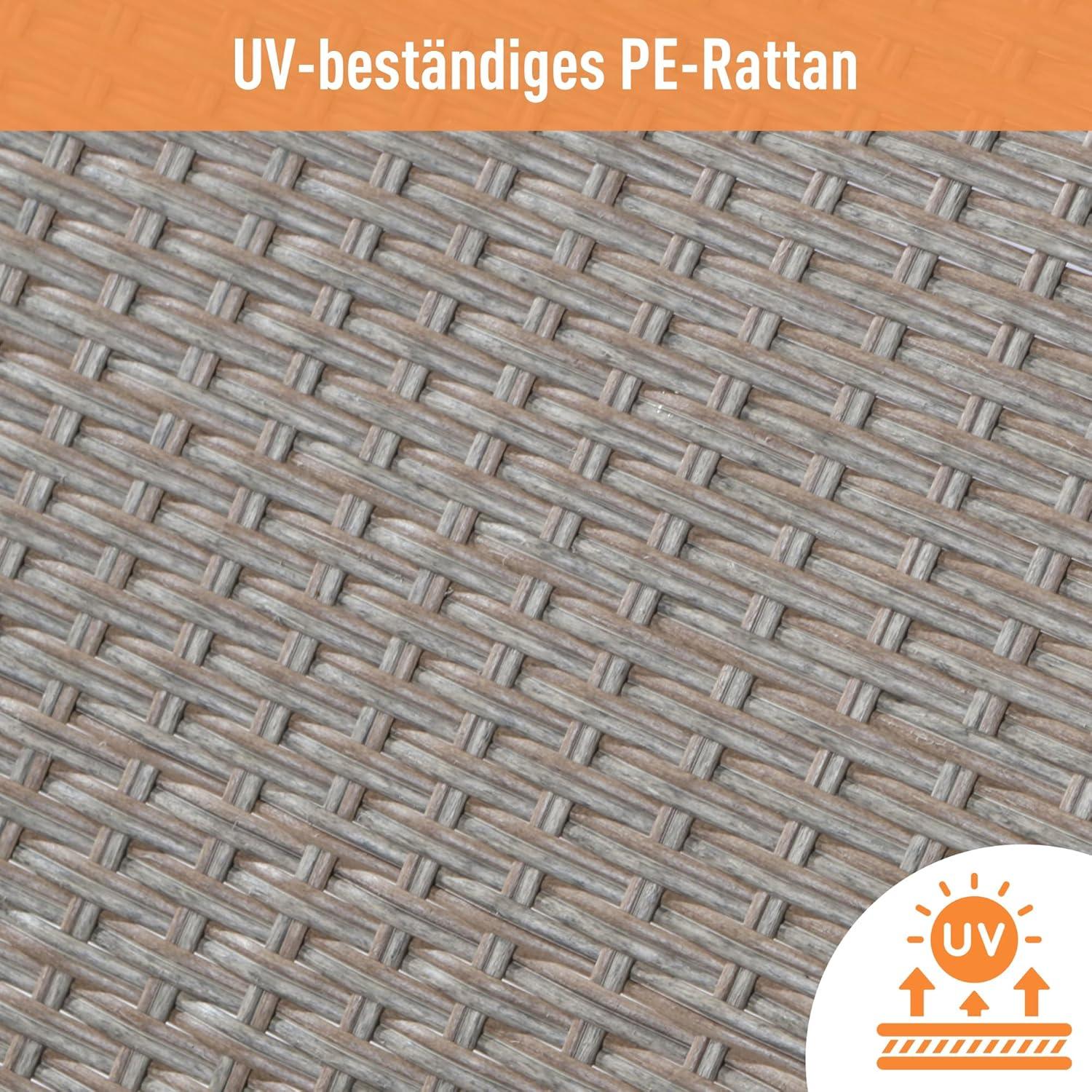 Gartenmöbel Set Poly Rattan Sitzgruppe Esstisch Lounge Sitzgarnitur