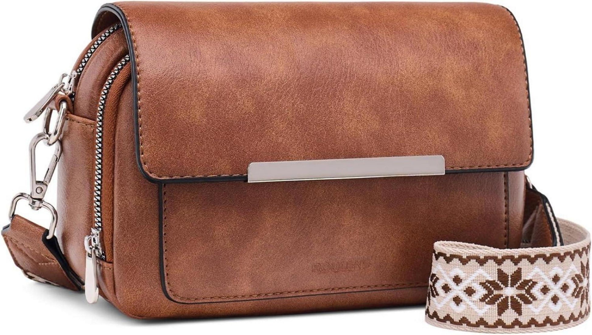 Handy Umhängetasche Vegan Leder Crossbody Schultertasche Verstellbarem