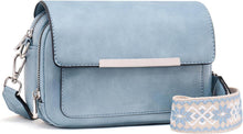 Umhängetasche Damen Vegan Leder Crossbody Schultertasche Verstellbarer