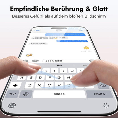 Panzer Schutz Glas für iPhone 15 3er-Pack 9H-HD-Klar 6,1 Zoll Apple