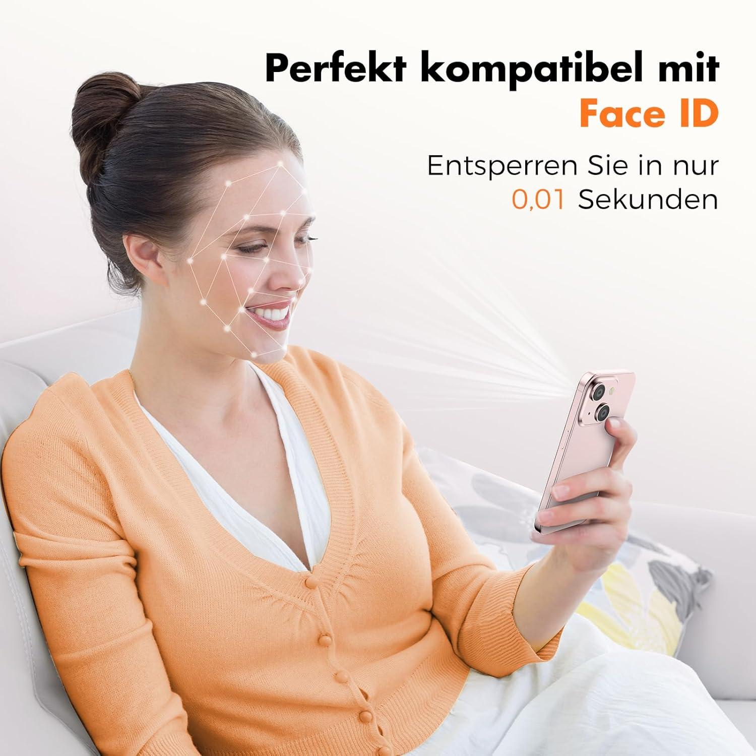 Panzer Schutz Glas für iPhone 15 [3er-Pack] Vollabdeckung HD-Klar 9H 6,1 Zoll