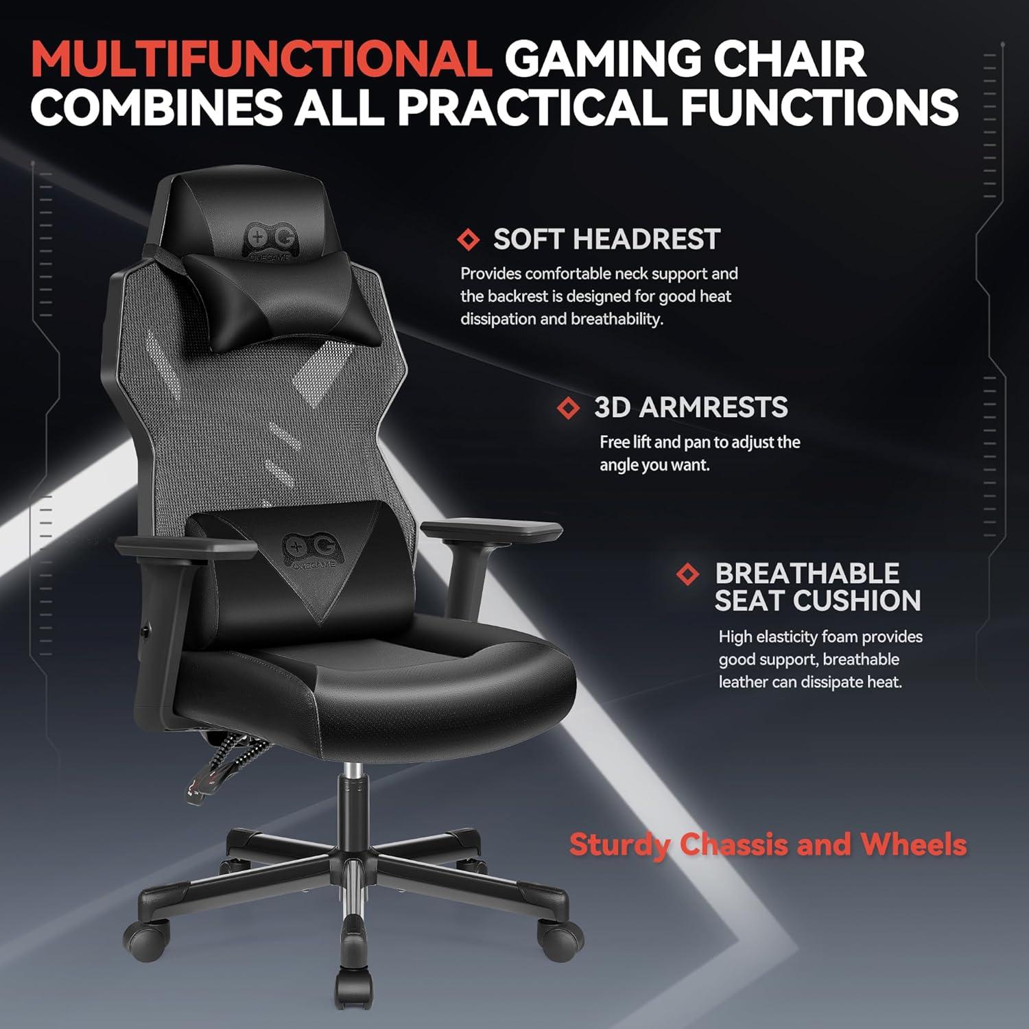 Video Gaming Stuhl Atmungsaktiv Computer Racing Style Drehstuhl