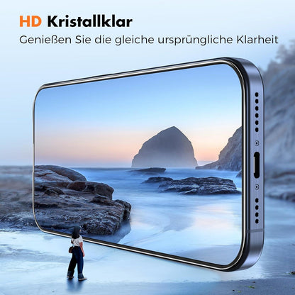 Panzer Schutz Glas iPhone 15 Pro Max [3er-Pack] HD-Klar 9H-Härtegrad