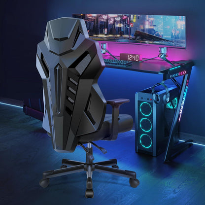 OneGame Video Gaming Stuhl Racing Style Ergonomischer Chair Schwarzgrau