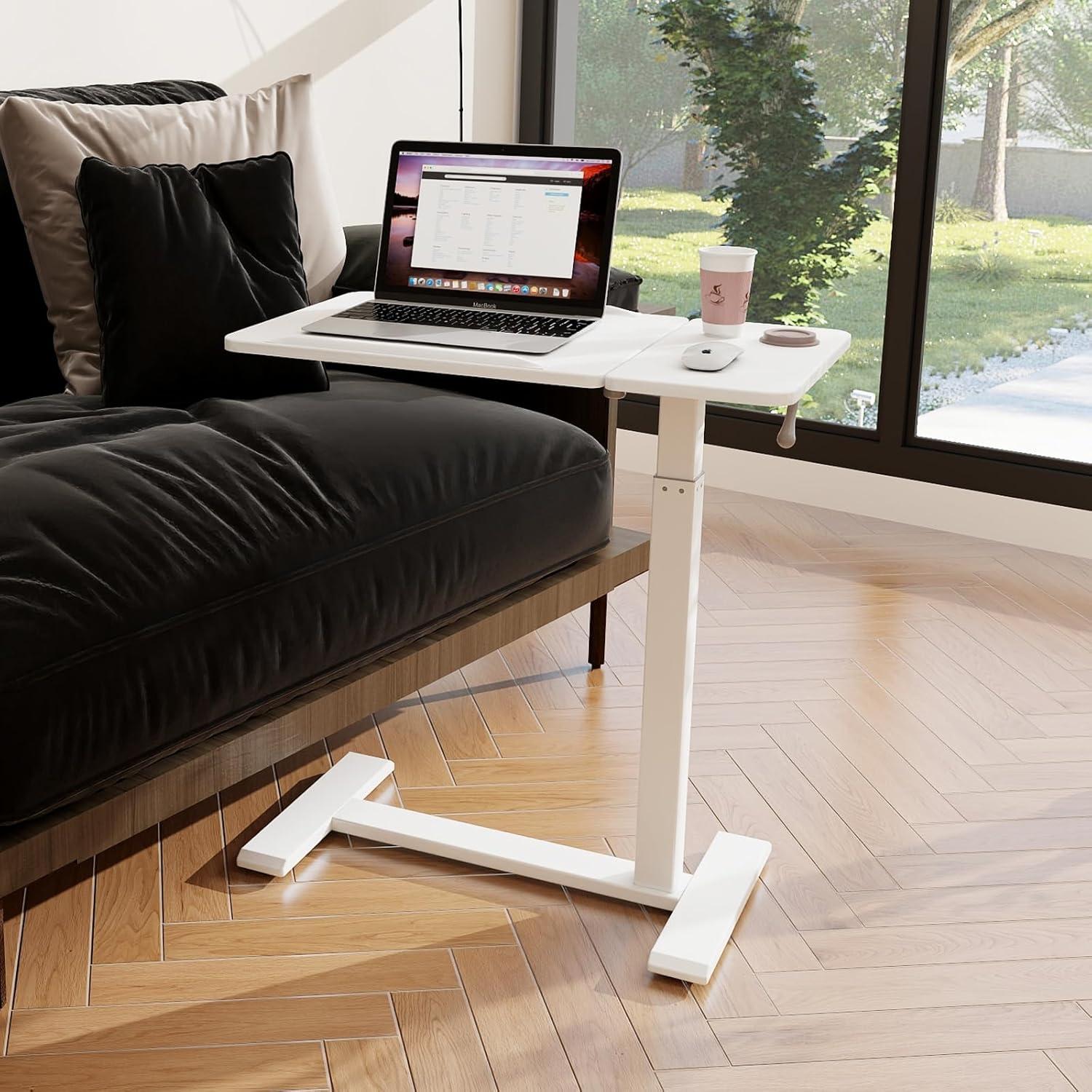 Laptoptisch höhenverstellbar drehbar mit Rollen Stehpult ergonomisch