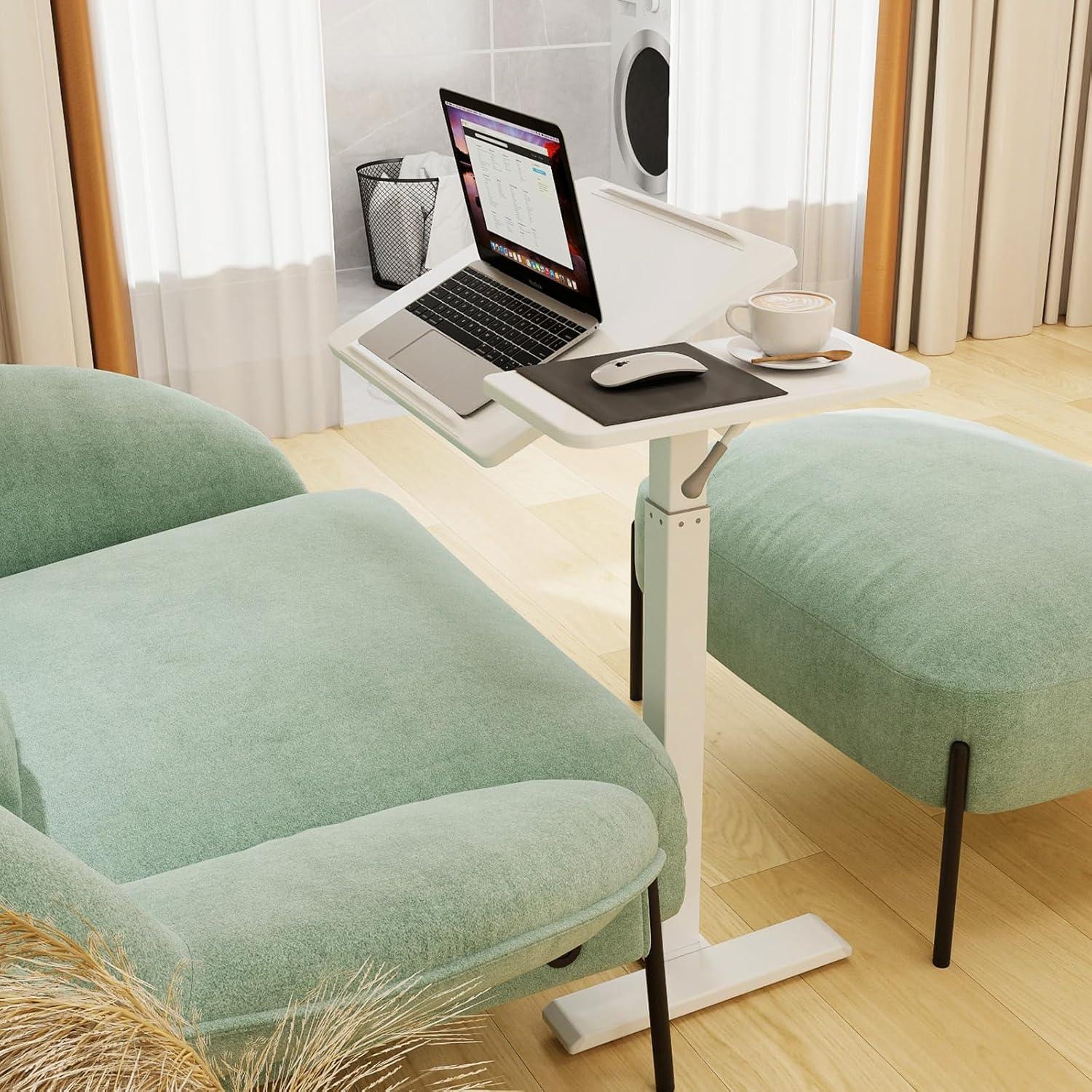 Höhenverstellbarer Laptoptisch mit Rollen und Neigung bis