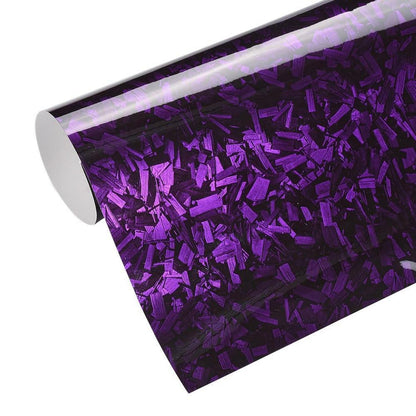 Autofolie Forged Carbon Lila Glanz – Car Wrapping Folie 75x152cm