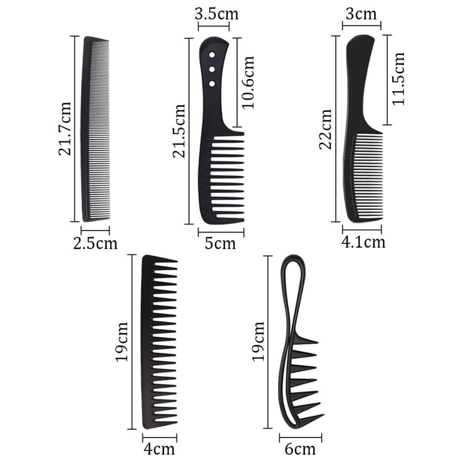 Professionelles 5-teiliges Haarkamm-Set für Männer und