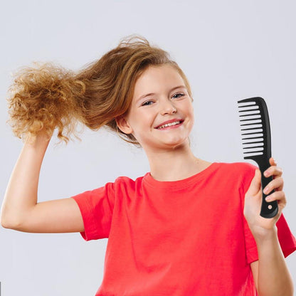 Professionelles Haarkamm-Set 5 Stück Kunststoff Schwarz