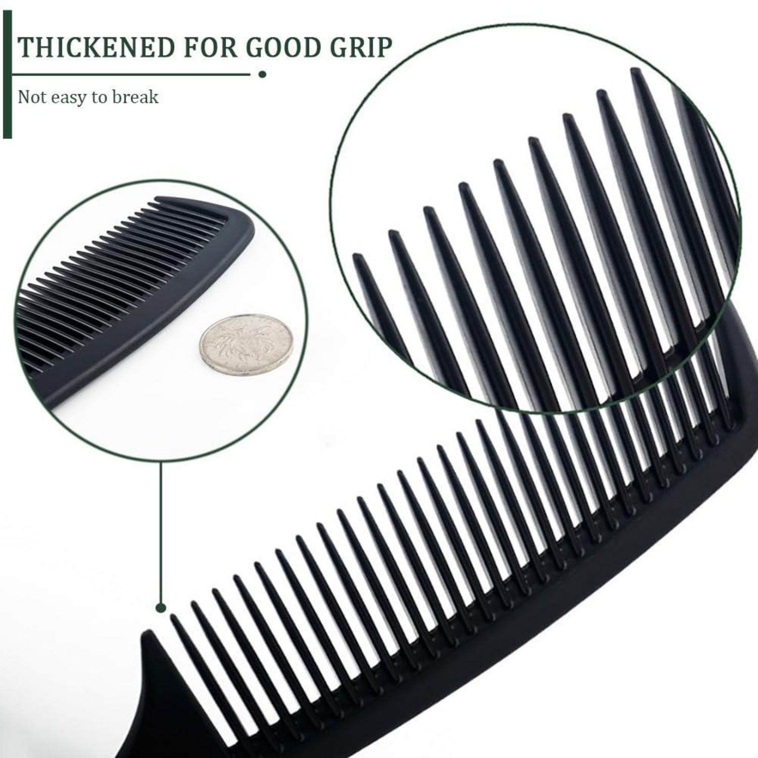 5 Stück Professionelles Haarkamm-Set Antistatischer Styling-Kamm Schwarz