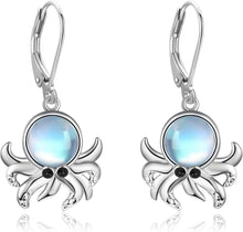 925 Sterling Silber Oktopus Ohrringe Meerestier Schmuck Geschenk