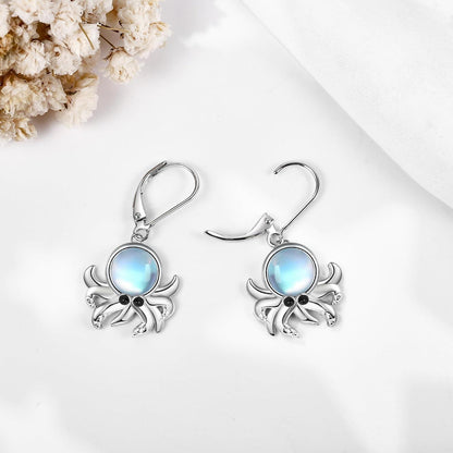 VONALA Octopus Ohrringe 925 Sterling Silber Ozean Schmuck Damen-Geschenk