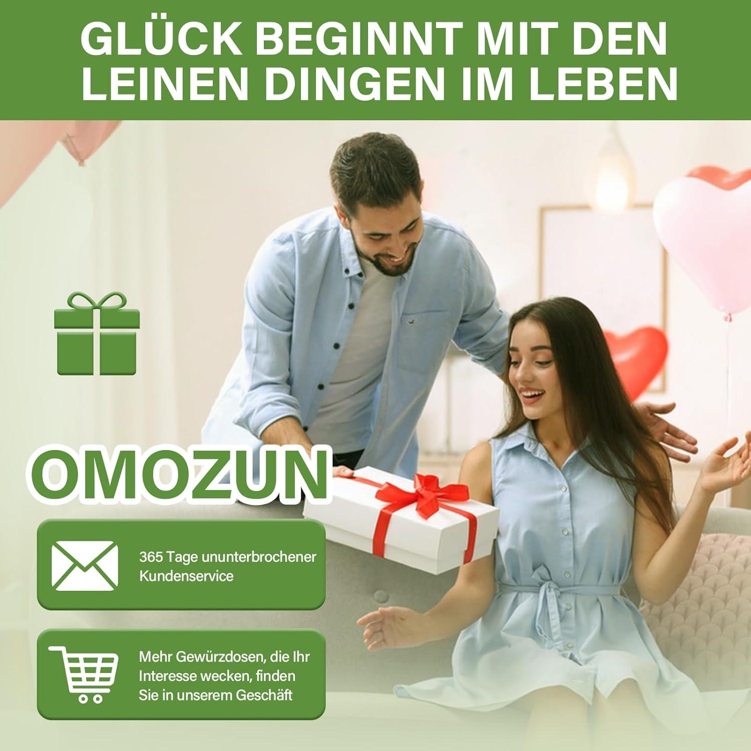Gewürzgläser Eckig Set 24er: Gewürzdosen Glas 120ml Streueinsatz