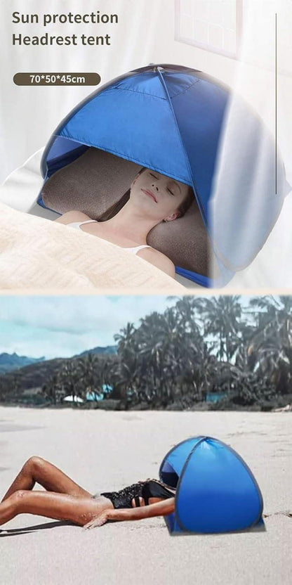 Mini Kopfzelt Strandzelt Sonnenschutz Pop Up mit Handy-Halterung