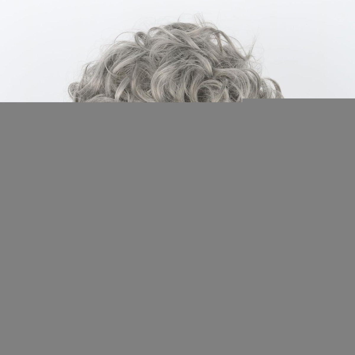 Oma Perücken Set mit Brille & Perlenkette - Grau