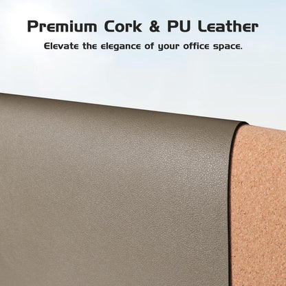 Schreibtischunterlage Kork PU-Leder 96x43cm Kaffee