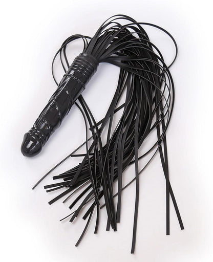 BDSM Leder Flogger Peitsche 19cm Dildo Analplug Sexspielzeug Bondage