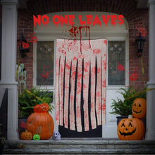 2er Set Halloween Gaze Türvorhang Blutige Handabdrücke