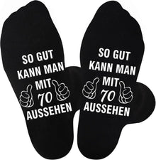 Lustige Socken Baumwolle Schwarz 70. Hemmend Griffigkeit