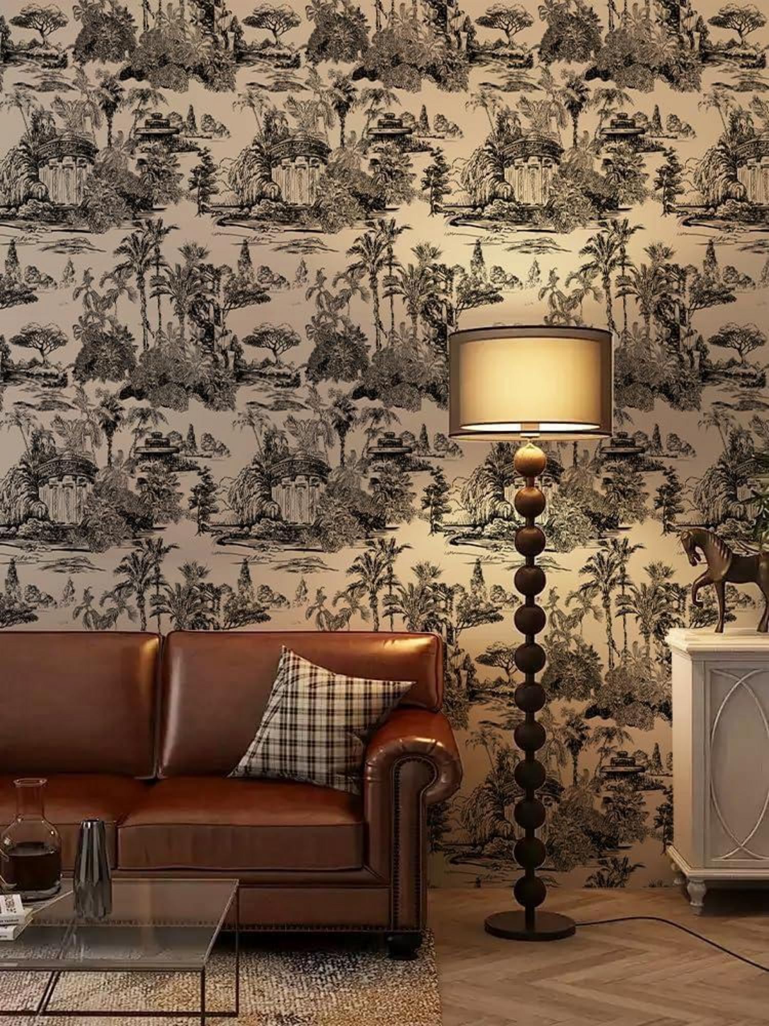 Selbstklebende Blumen Tapete PVC Vinyl Wandfolie 44x1000cm