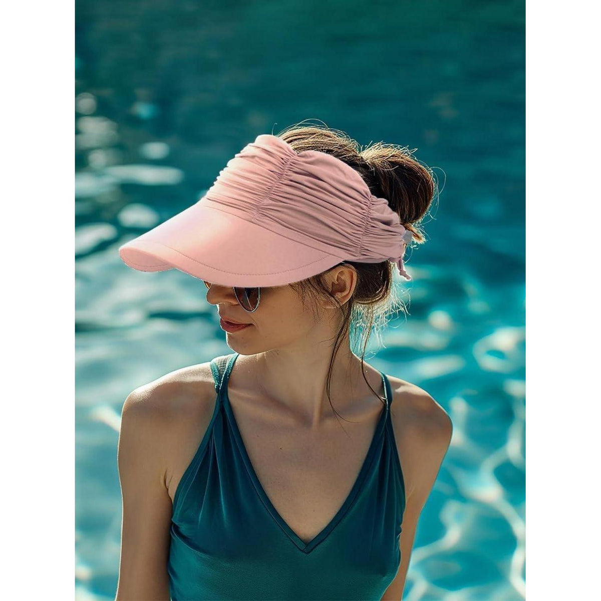 Damen Sonnenvisor mit großer Krempe & UV-Schutz