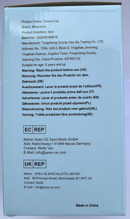 Müslibecher to Go 560ml Joghurtbecher Kinder Löffel Müsli Cup Becher Cornflakes Müslidose