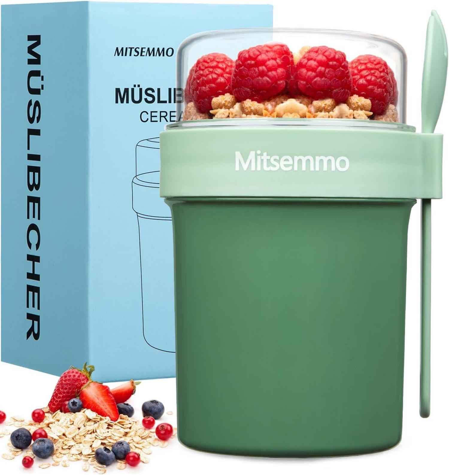 Müslibecher to Go Joghurtbecher Kinder Löffel Müsli Cup Cornflakes