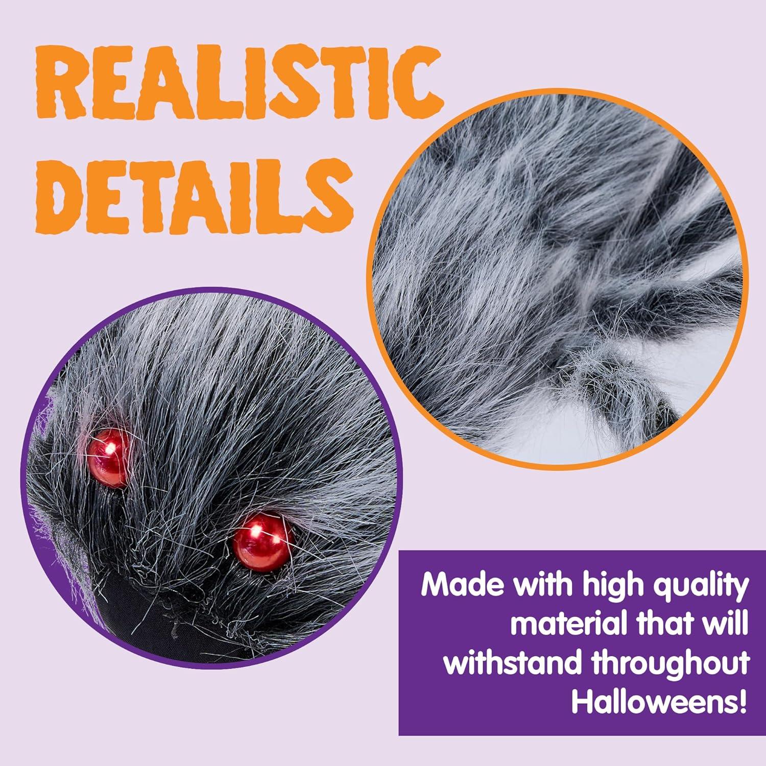 Gruselige Halloween-Riesenspinne Outdoor-Deko 150cm