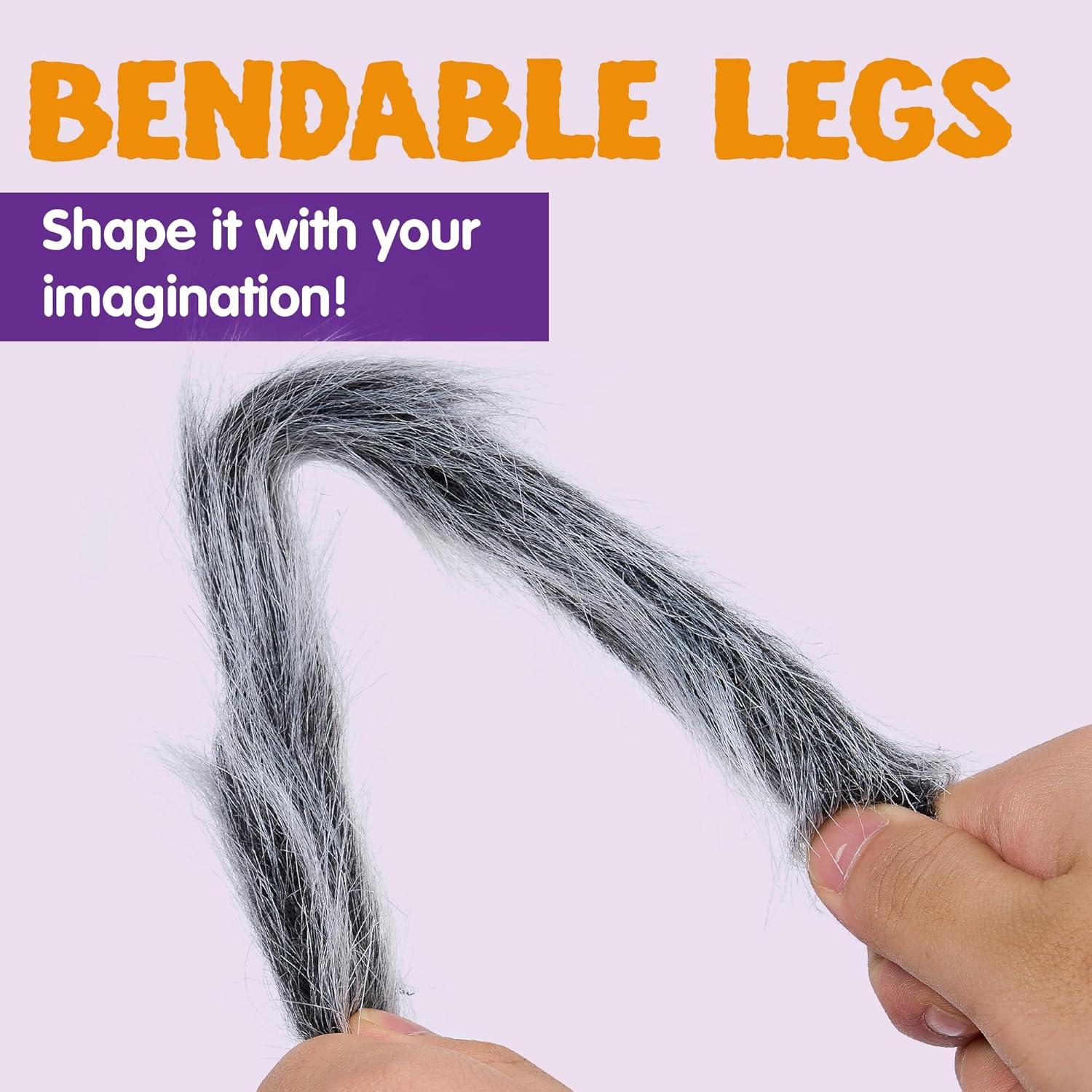 150cm Halloween-Riesenspinne gruselige haarige Spinne große graue Requisiten