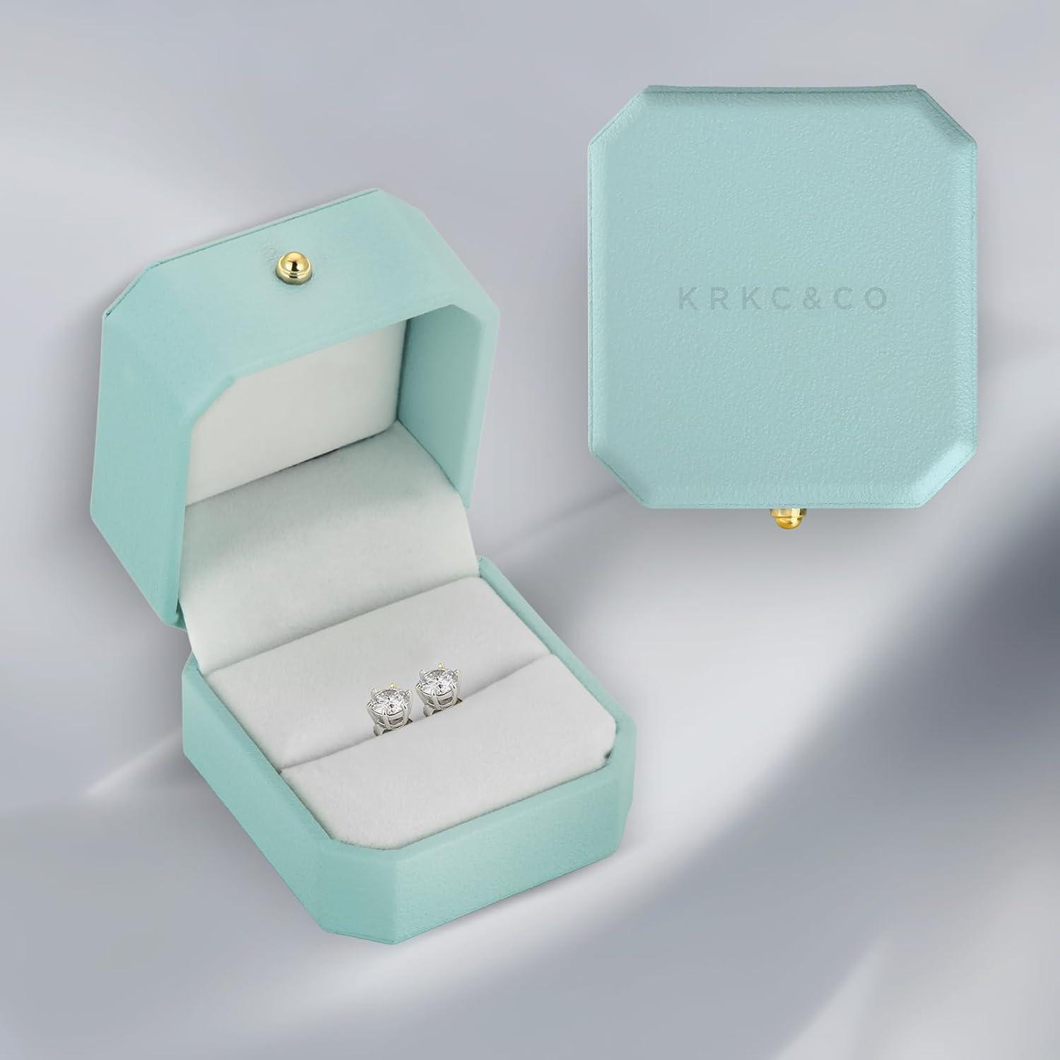 Moissanite Ohrringe Silber 925 Damen VVS1 D 14K Geschenk Frauen 5,5mm