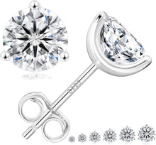 Moissanite Ohrringe 925 Silber Damen Diamant Ohrstecker VVS1 2,0