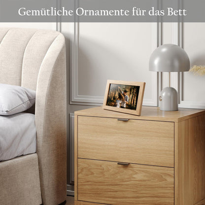 2er Set Umweltfreundlicher Kleiner Bilderrahmen Eichenoptik 10x15cm