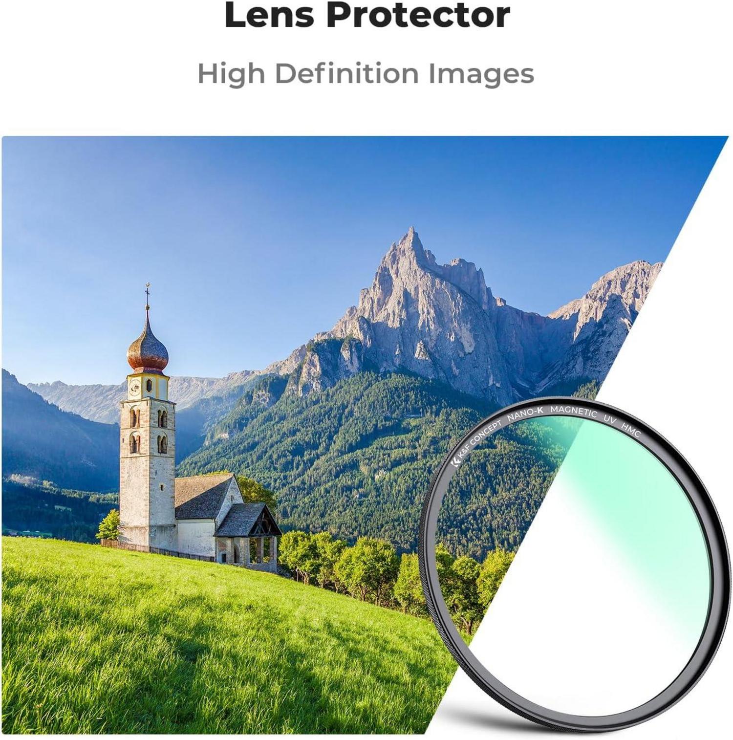 UV Filter 77mm Magnetisches Optisches Glas Muti-Beschichtung Schutz