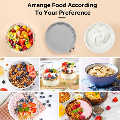 Müslibecher to Go 560ml 230ml Joghurtbecher Kinder Löffel Müsli Cup Cornflakes