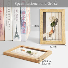 Kleine Bilderrahmen 10x15 cm 4er Set MDF Rahmen Eichenoptik