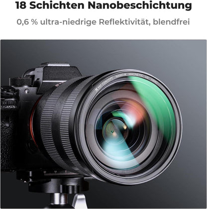 K&F Concept UV Filter 49mm Magnetisches Optisches Glas mit Muti-Beschichtung UV-Filter