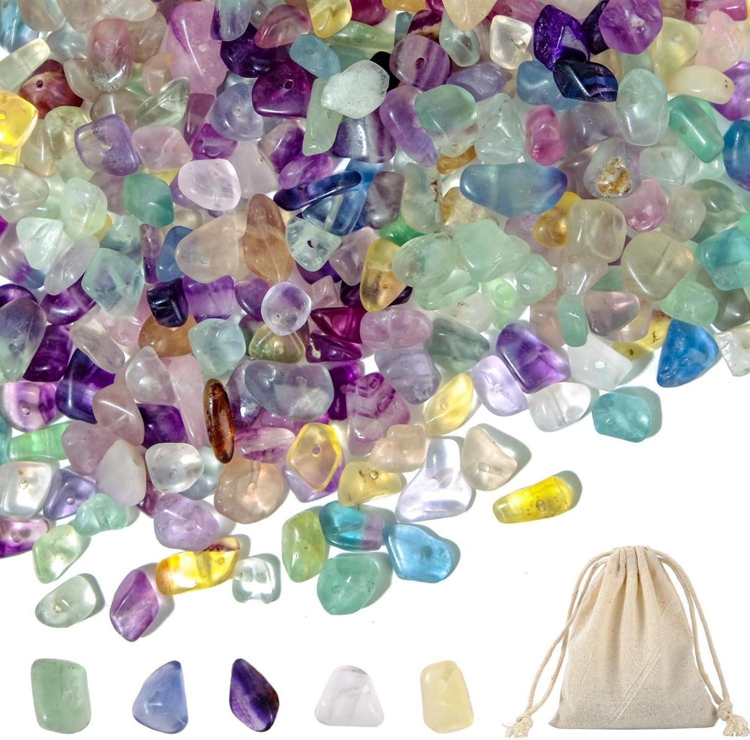 Edelstein Perlen Set 400pcs Naturstein Perlenschmuck DIY Kit