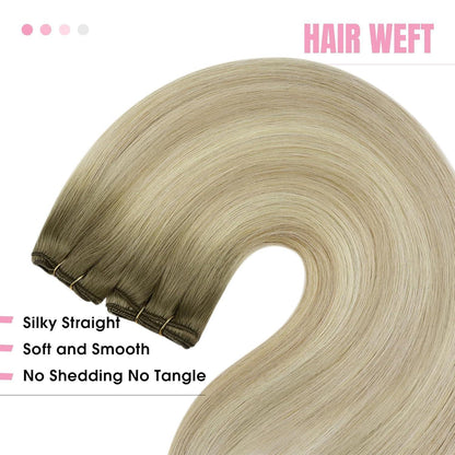 Blond Echthaar Tressen 55cm – Volumenspendend & Länger