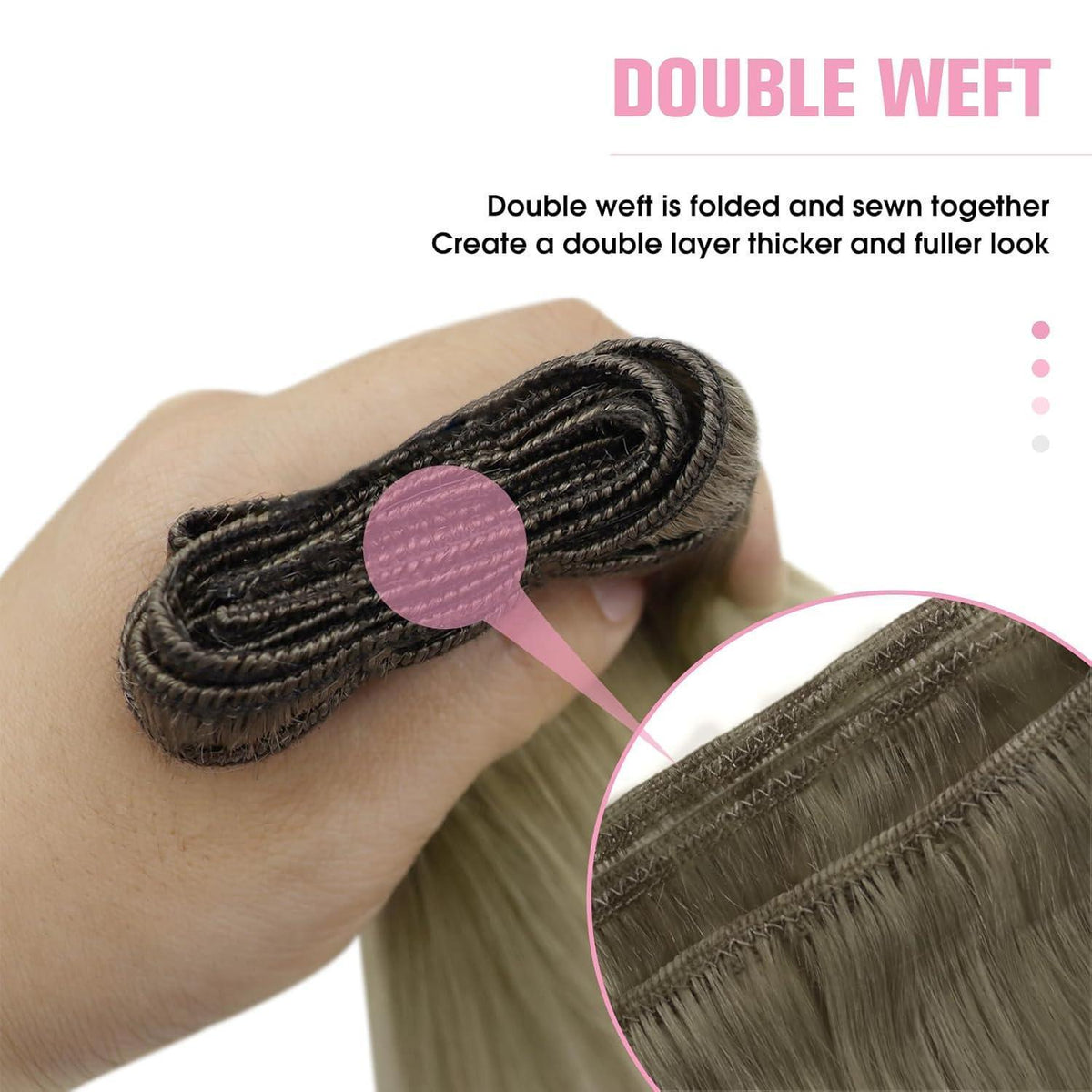 Blond Echthaar Tressen 55cm – Volumenspendend & Länger