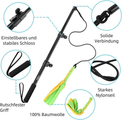 ETACCU Reizangel Hundespielzeug Ausziehbar für Große Hunde