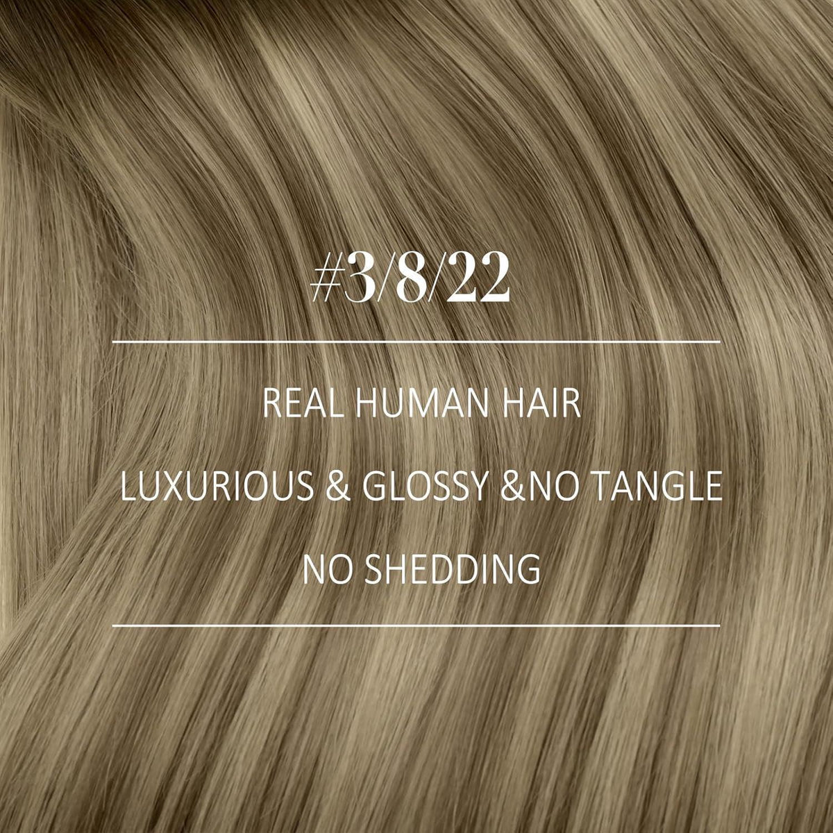 Echthaar Tressen Balayage Braun Ombre Blond 40cm