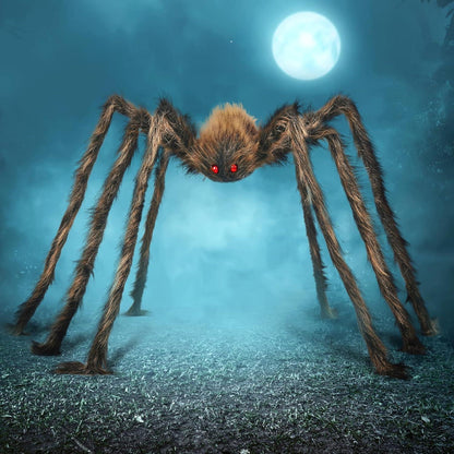 Halloween-Spinne 150 cm braun realistische Requisiten Hofparty