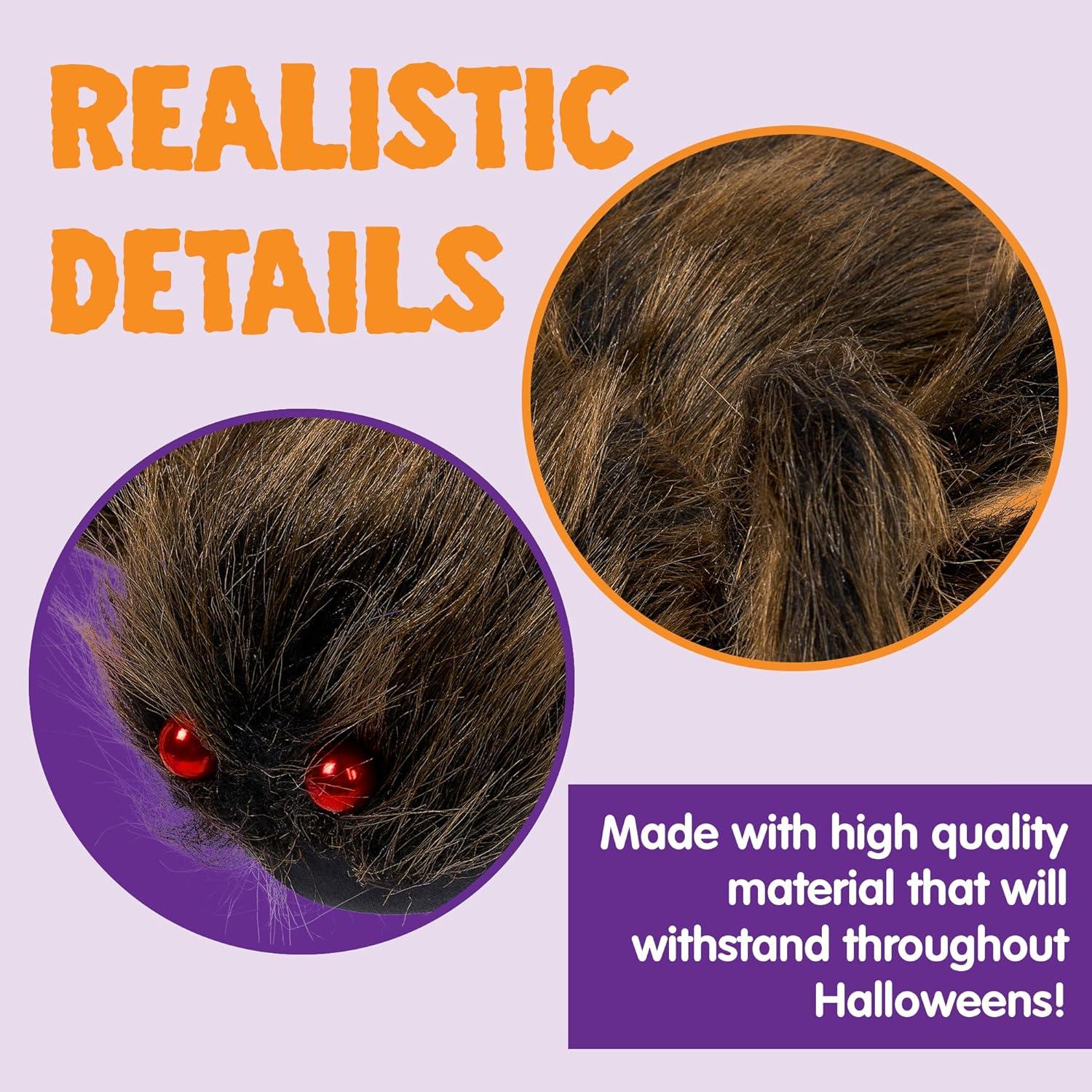 JOYIN Halloween-Spinne Riesengroß 150 cm Haarig Realistisch