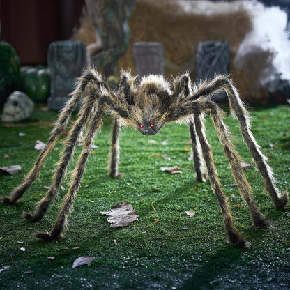 Halloween-Spinne 150 cm braun realistische Requisiten Hofparty