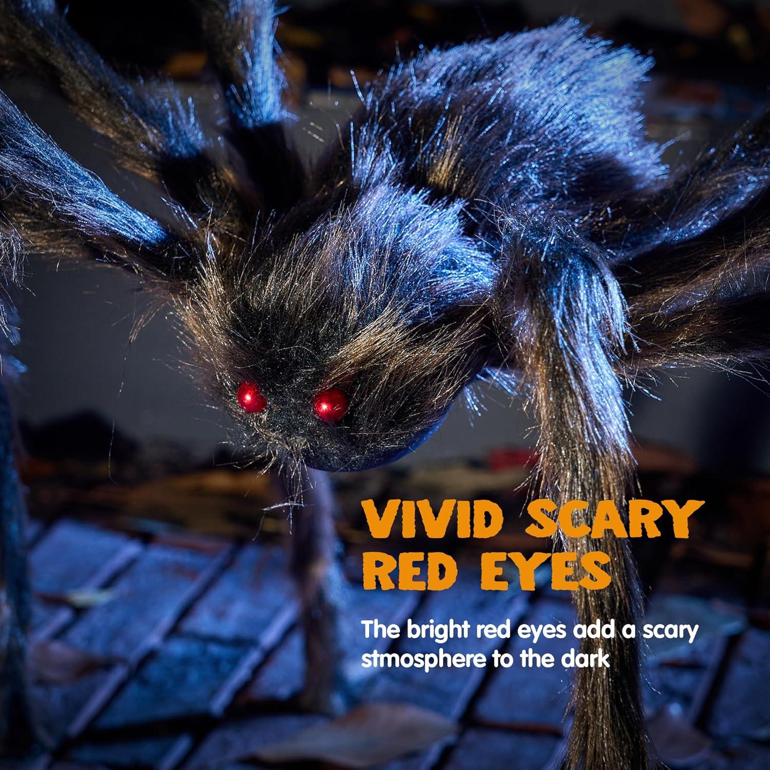 JOYIN Halloween-Spinne Riesenspinne 150 cm Outdoor-Dekorationen Halloween-Dekoration Halloween-Party Hof Rasen Gartendeko