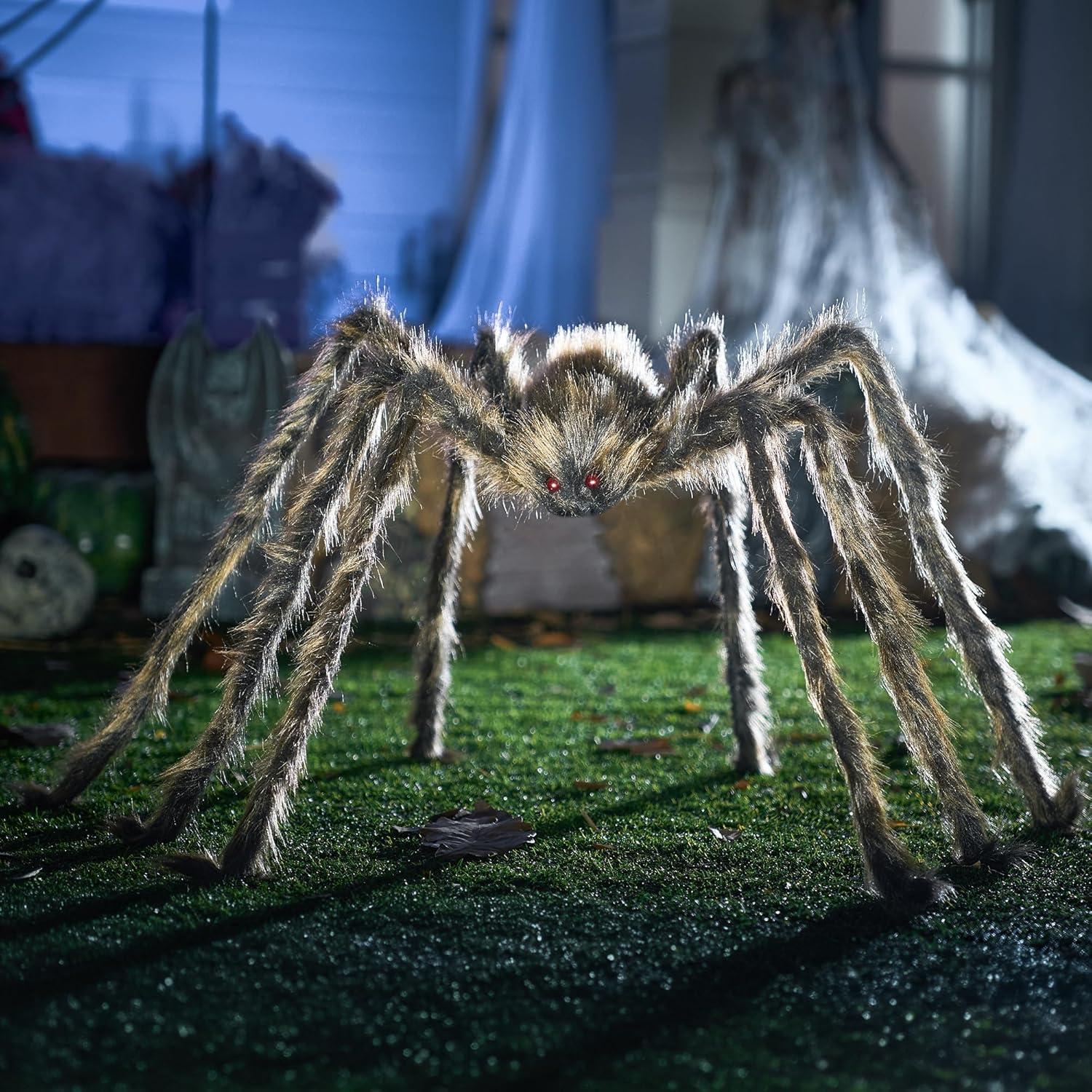 JOYIN Halloween-Spinne Riesenspinne 150 cm Outdoor-Dekorationen Halloween-Dekoration Halloween-Party Hof Rasen Gartendeko