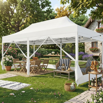 Faltpavillon 3x6m – Wasserdicht, Stabil & Mit Seitenwänden