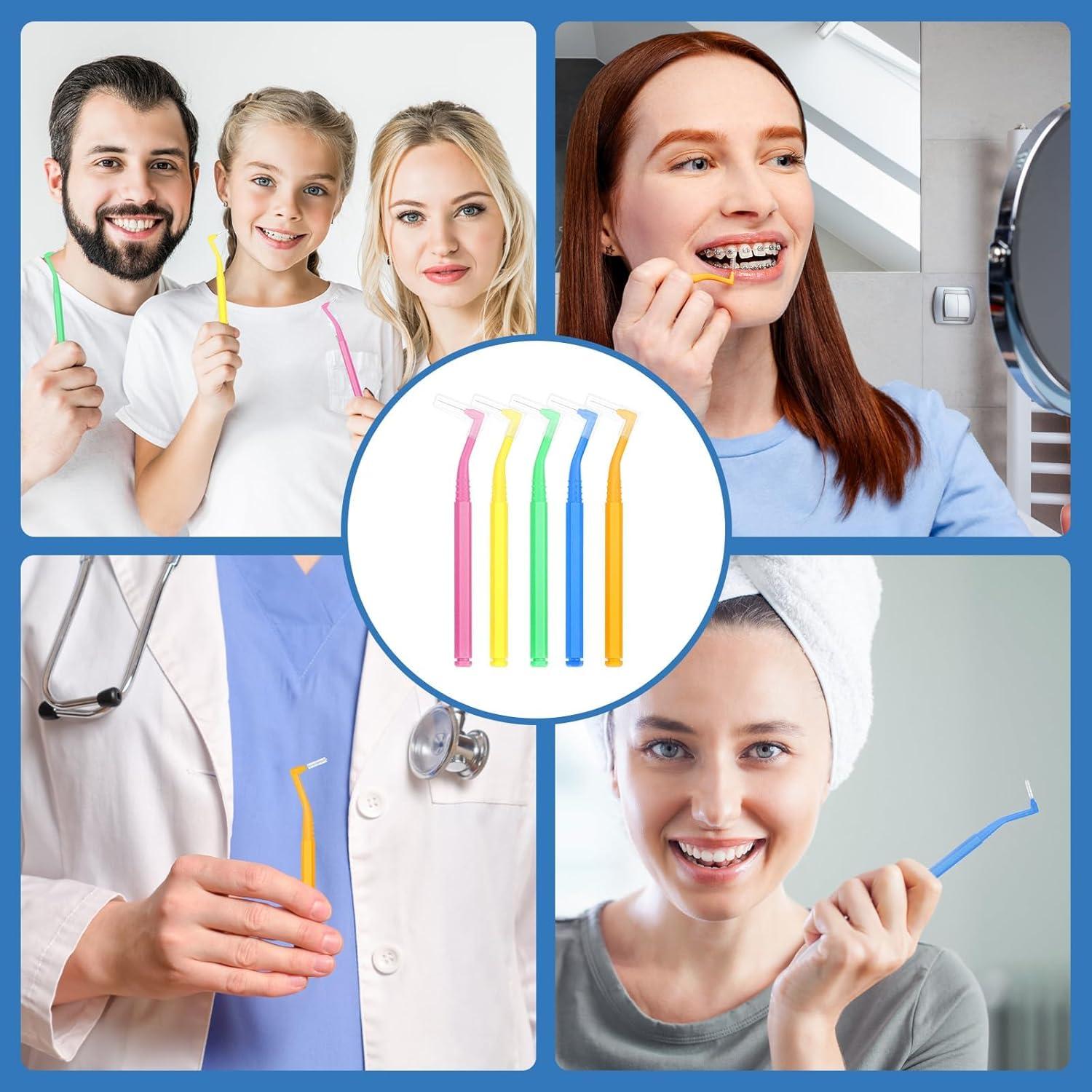 Interdentalbürsten Set 50 Stk. 5 Größen Dentalbürsten Zahnreinigung