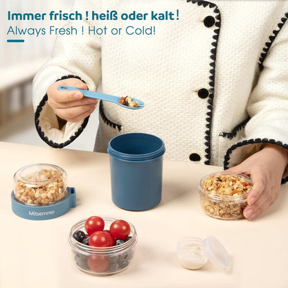 Müslibecher to Go Joghurtbecher Kinder Löffel Müslischale Müslibox